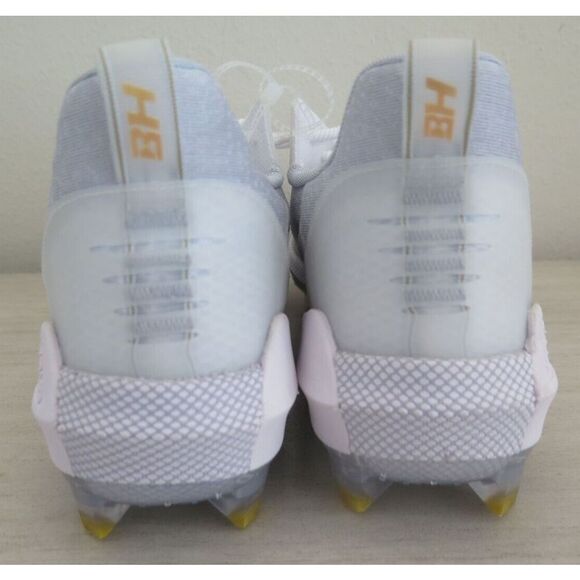 Under Armour 3024320 Men's Sz 12.5 White/Gray Harper 6 Elite TPU Baseball Cleats - Picture 2 of 7